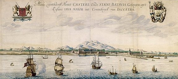 Gezicht op Batavia